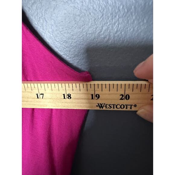 NWT Apt 9 Petite Dress Women's Size XL Pink Zip Up Throw on Dress No Sleeves - Picture 7 of 9
